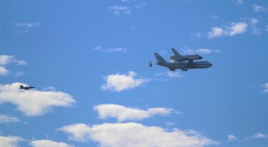 Space Shuttle Endeavor with follow